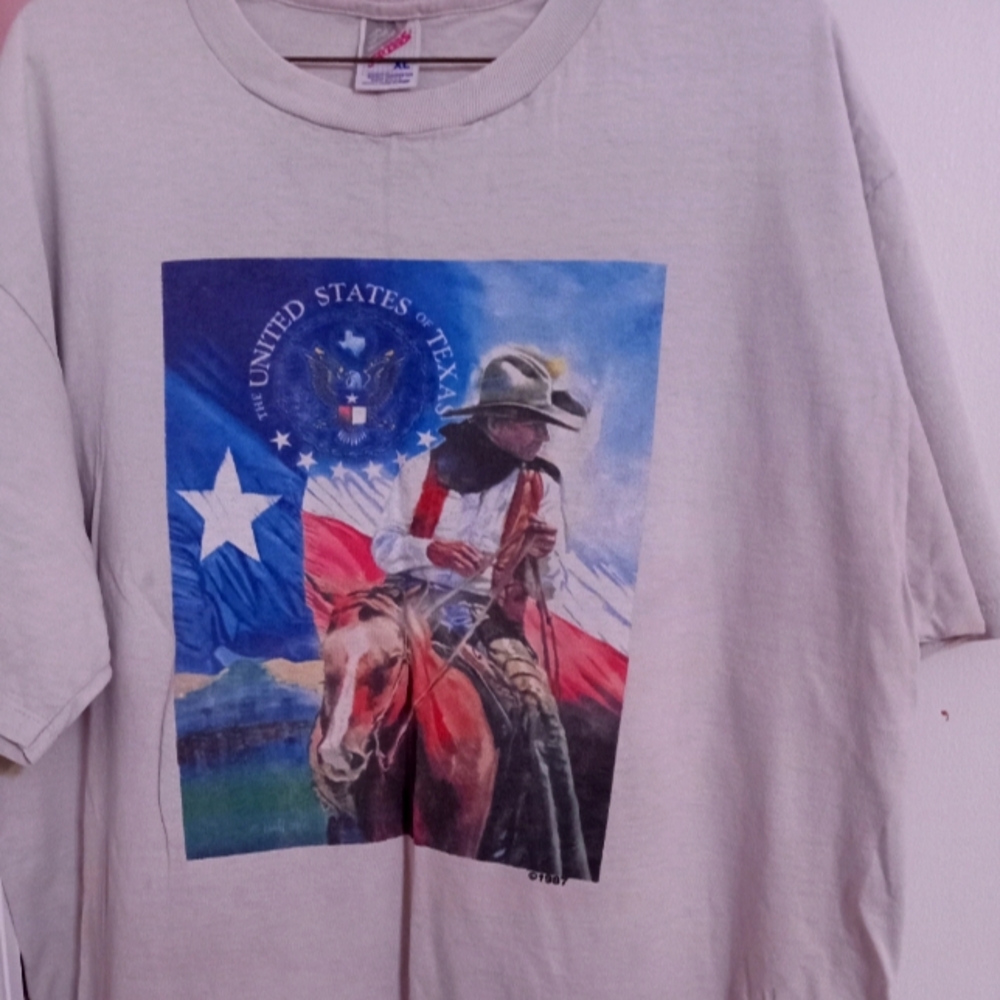 Jerzee Texas cowboy Tshirt xl